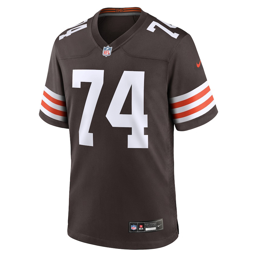 Hakeem Adeniji 74 Cleveland Browns Game Brown NFL Jersey Men's