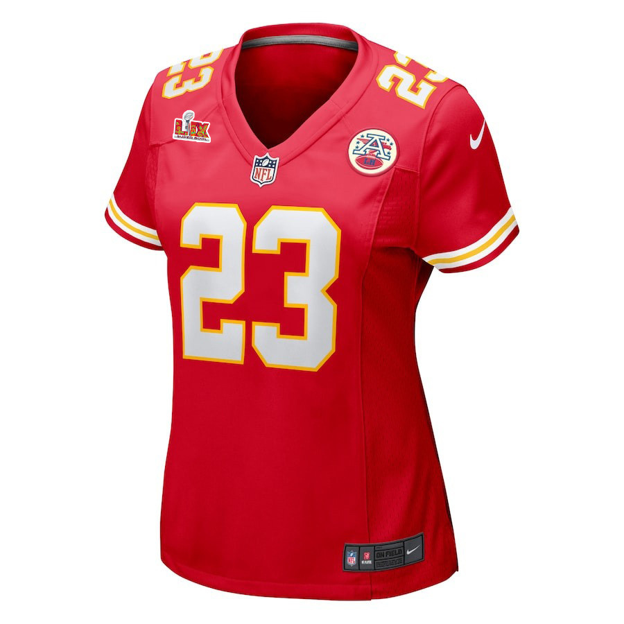 Drue Tranquill #23 Kansas City Chiefs Super Bowl LIX Red NFL Jersey Women's