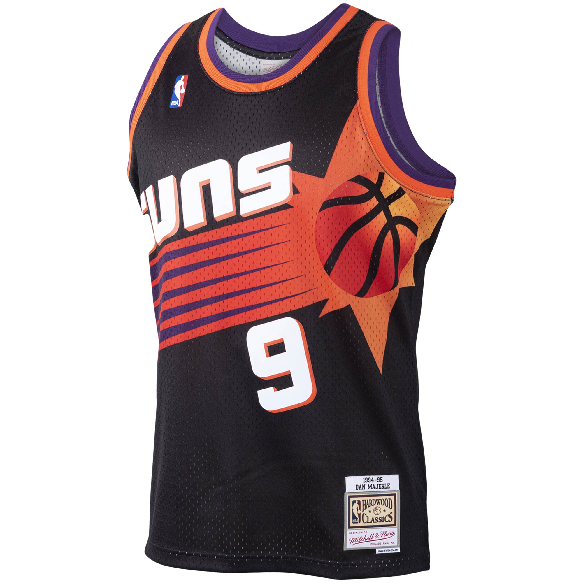 Mitchell Ness Dan Majerle Black Phoenix Suns 1994-95 Hardwood Classics Swingman Player NBA Jersey Men's