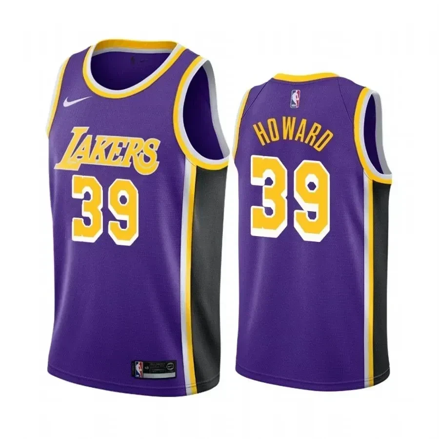 Los Angeles Lakers Dwight Howard 39 Statet NBA Jersey Men's