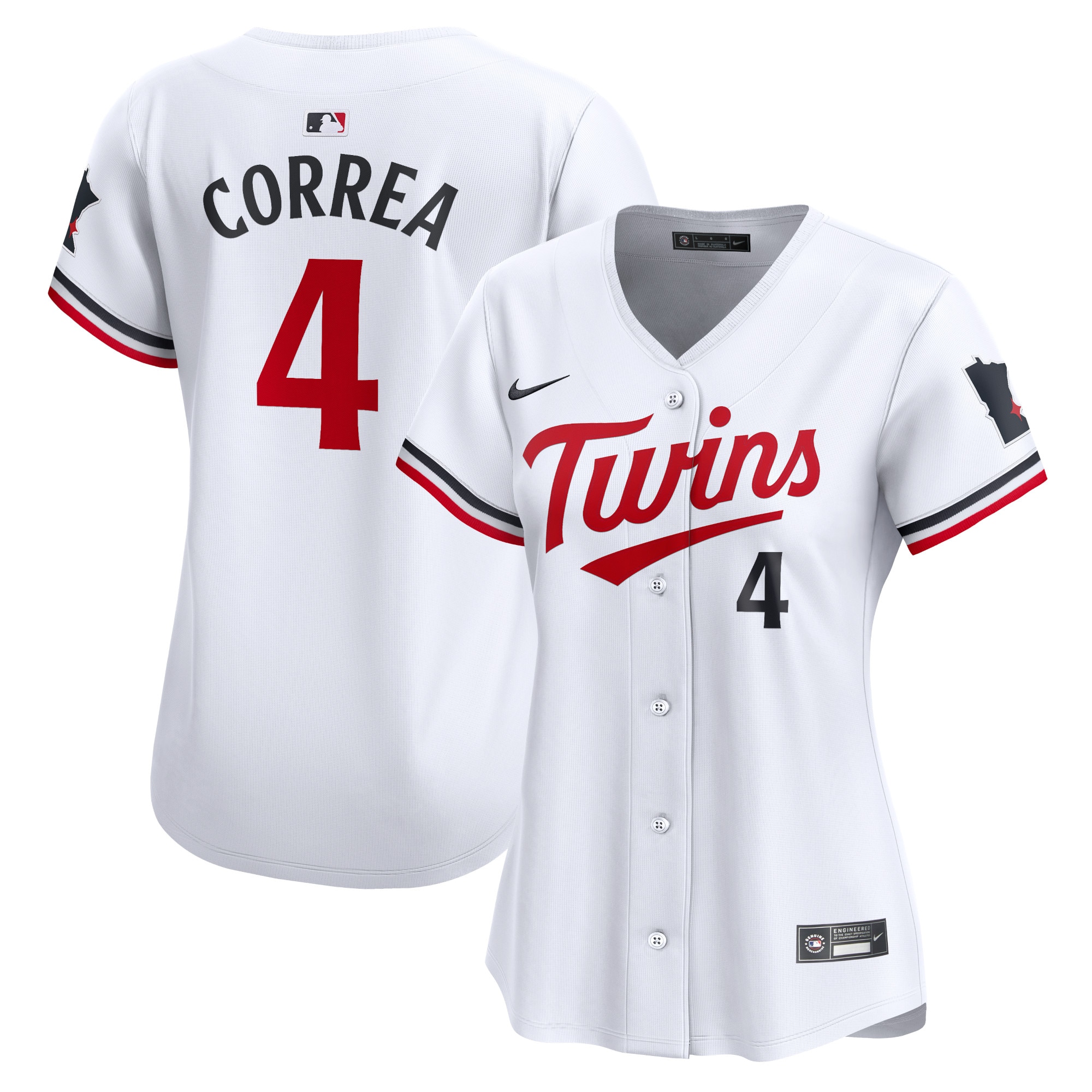 Minnesota Twins Carlos Correa White Home Limited Player MLB Jersey Women's