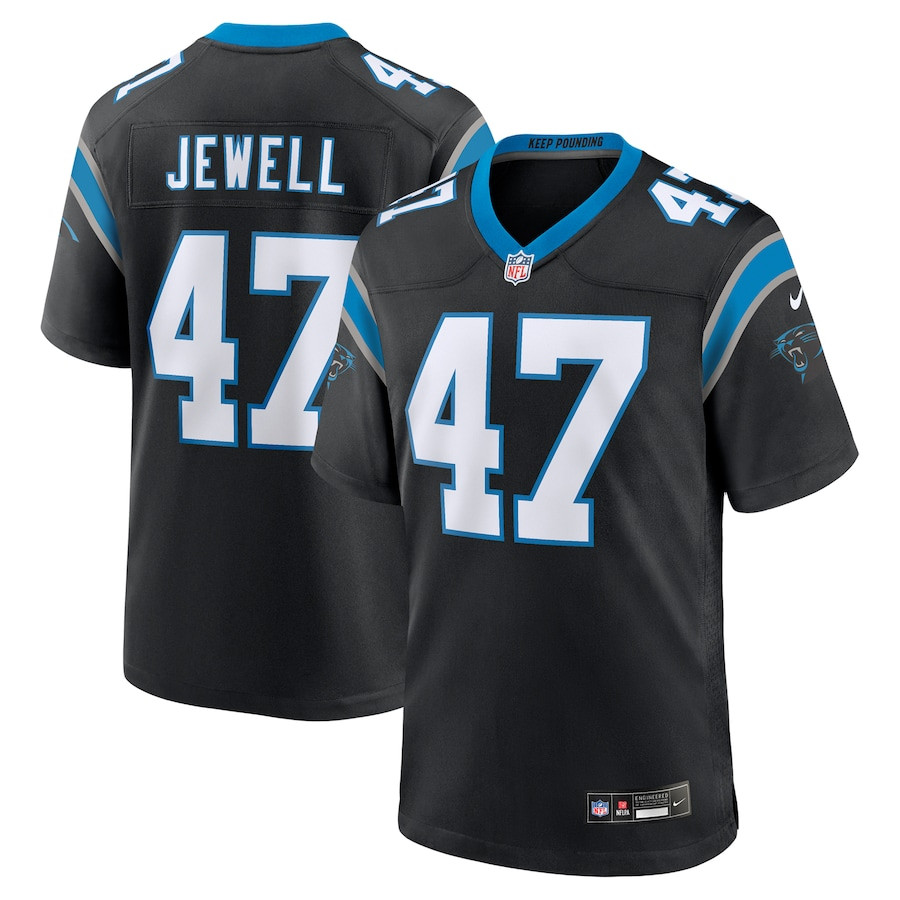 Josey Jewell 47 Carolina Panthers Game Black NFL Jersey Men's