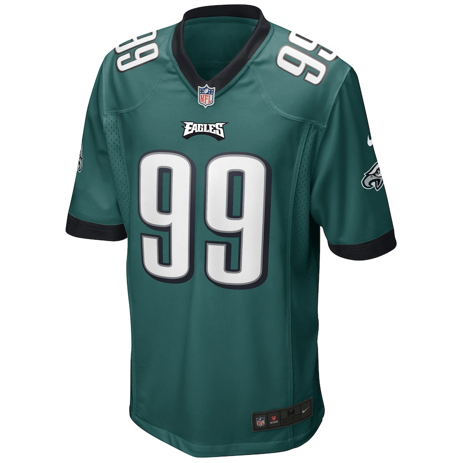 Jerome Brown 99 Philadelphia Eagles Game Retired Midnight Green NFL Jersey Men's