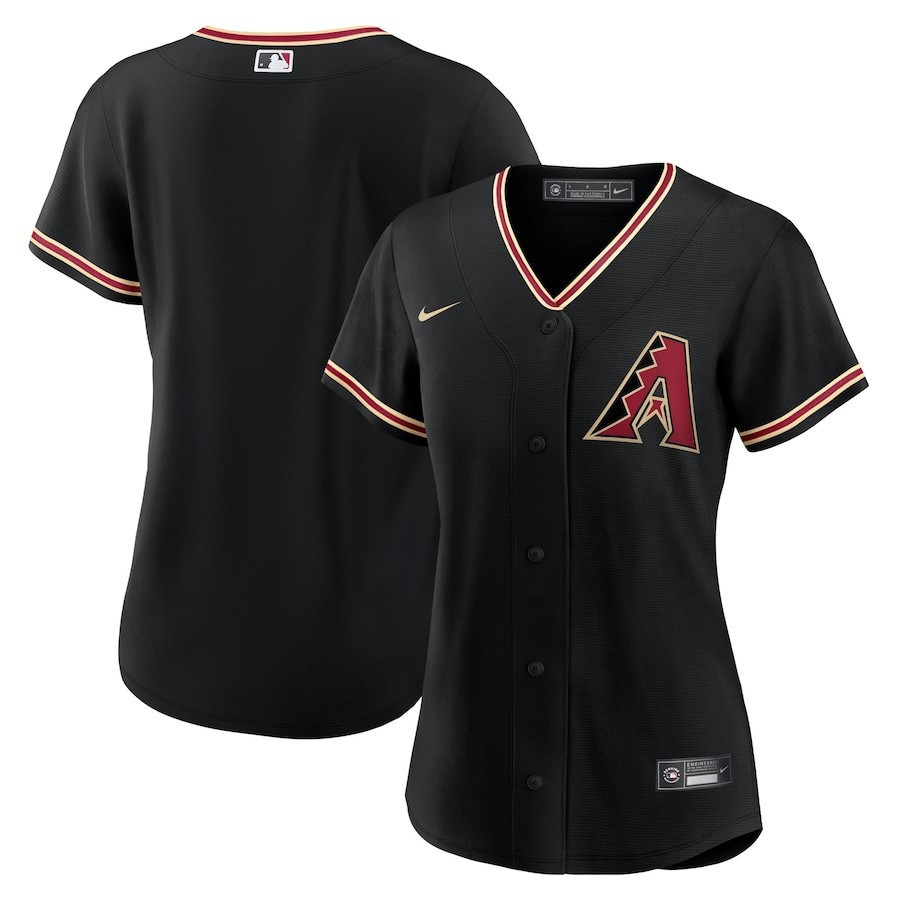 Arizona Diamondbacks Alternate Team Black MLB Jersey Women's