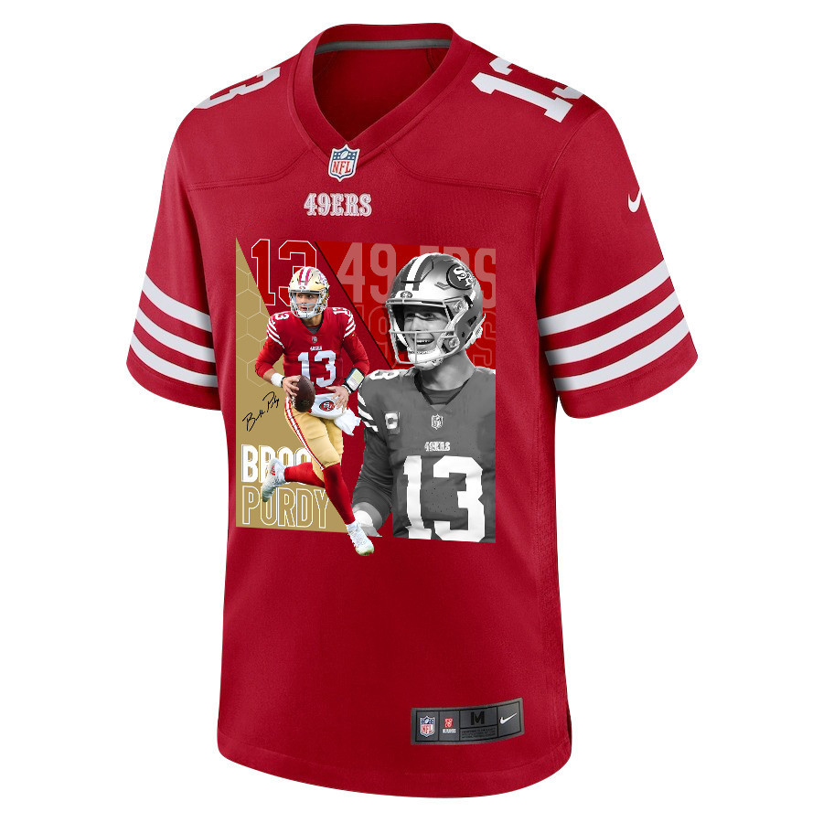 Brock Purdy 13 San Francisco 49ers The Son of Steel Game Scarlet NFL Jersey Men's