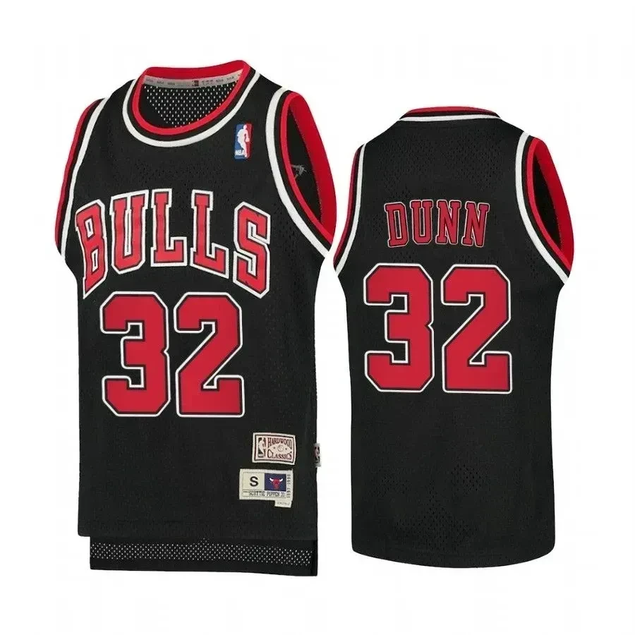 Kris Dunn Chicago Bulls Hardwood Classics Black NBA Jersey Youth