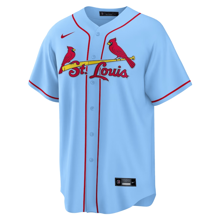 Yadier Molina 4 St. Louis Cardinals Alternate Light Blue MLB Jersey Men's