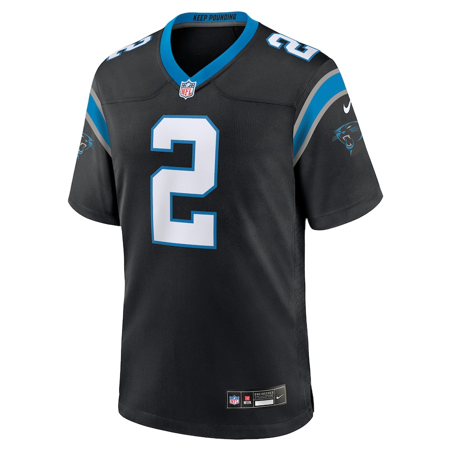 Mike Jackson 2 Carolina Panthers Game Black NFL Jersey Men's