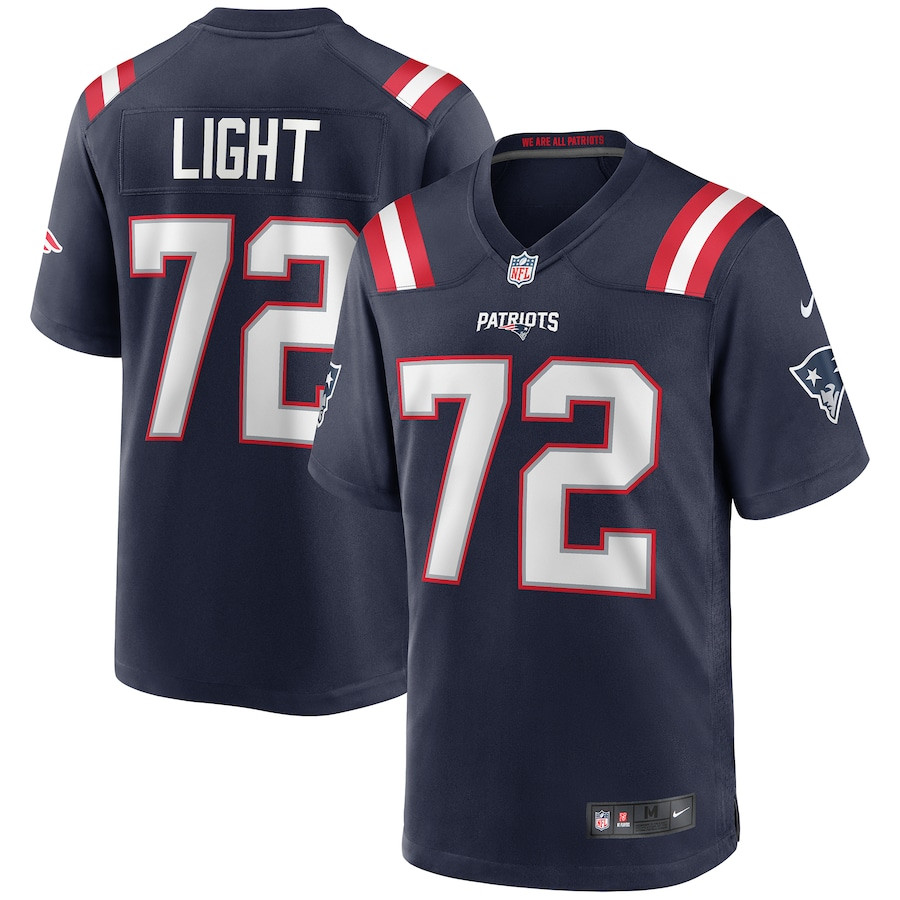 Matt Light 72 New England Patriots Game Retired Player Navy NFL Jersey Men's