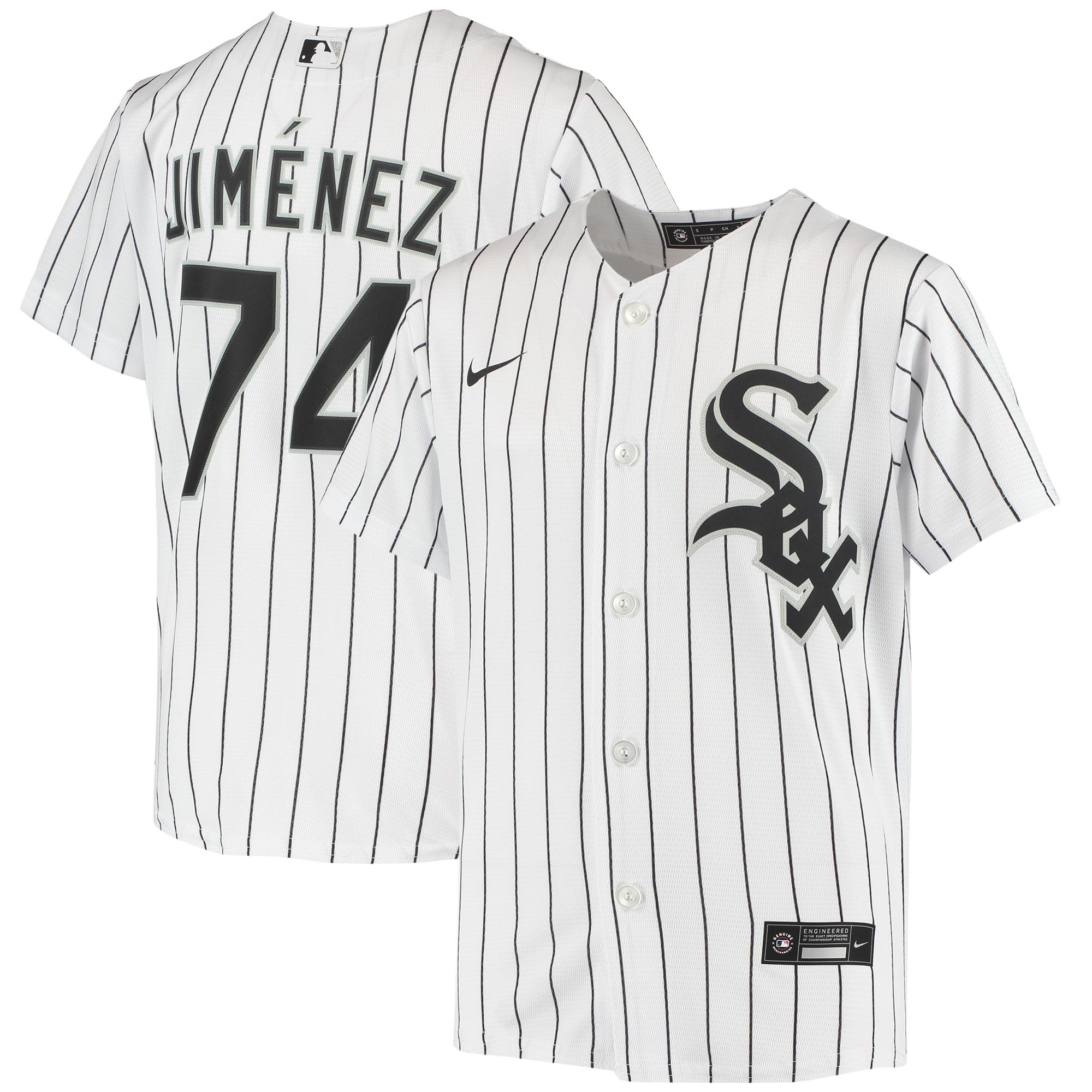 Chicago White Sox Eloy Jimenez White Alternate Player MLB Jersey Youth