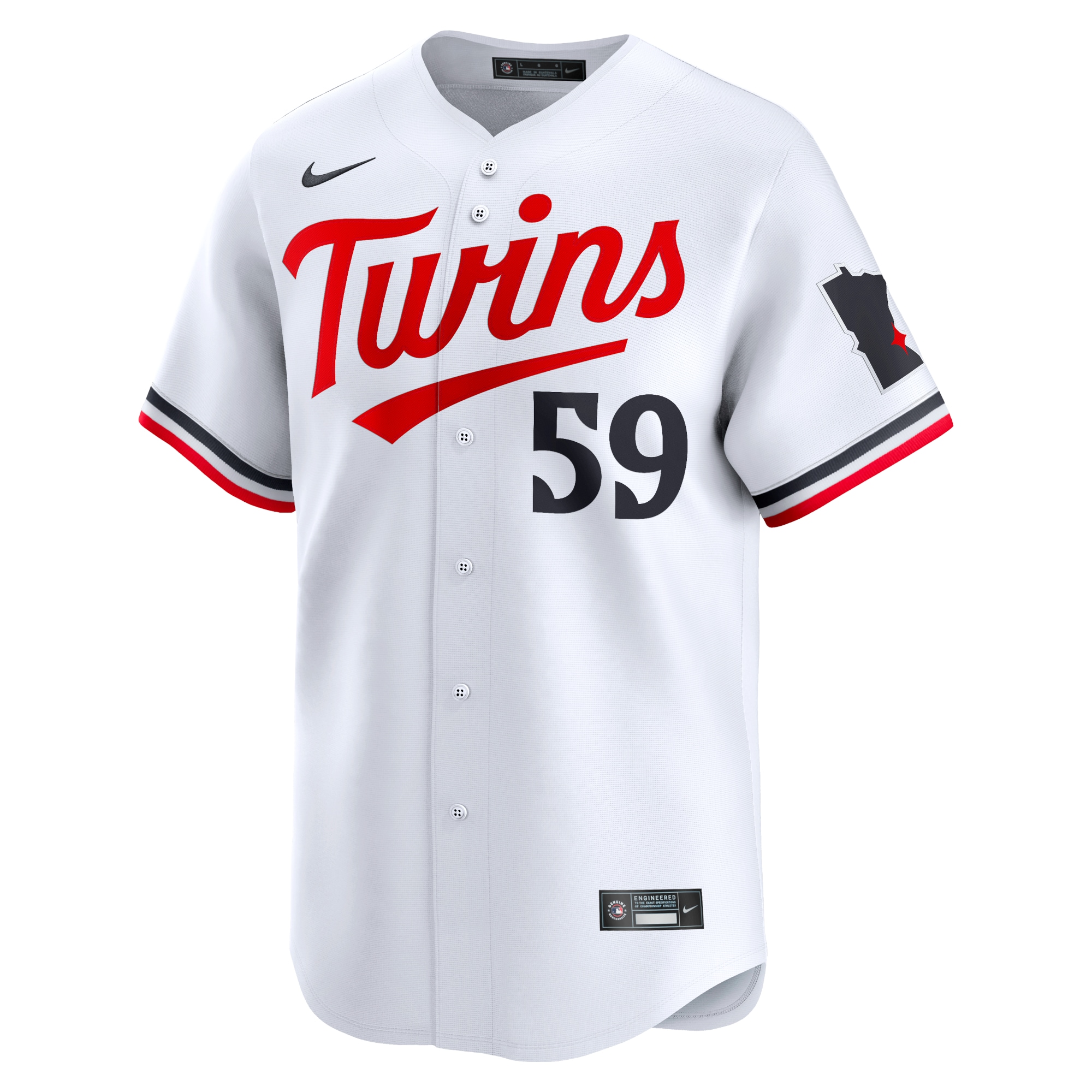 Minnesota Twins Jhoan Duran White Home Limited Player MLB Jersey Men's