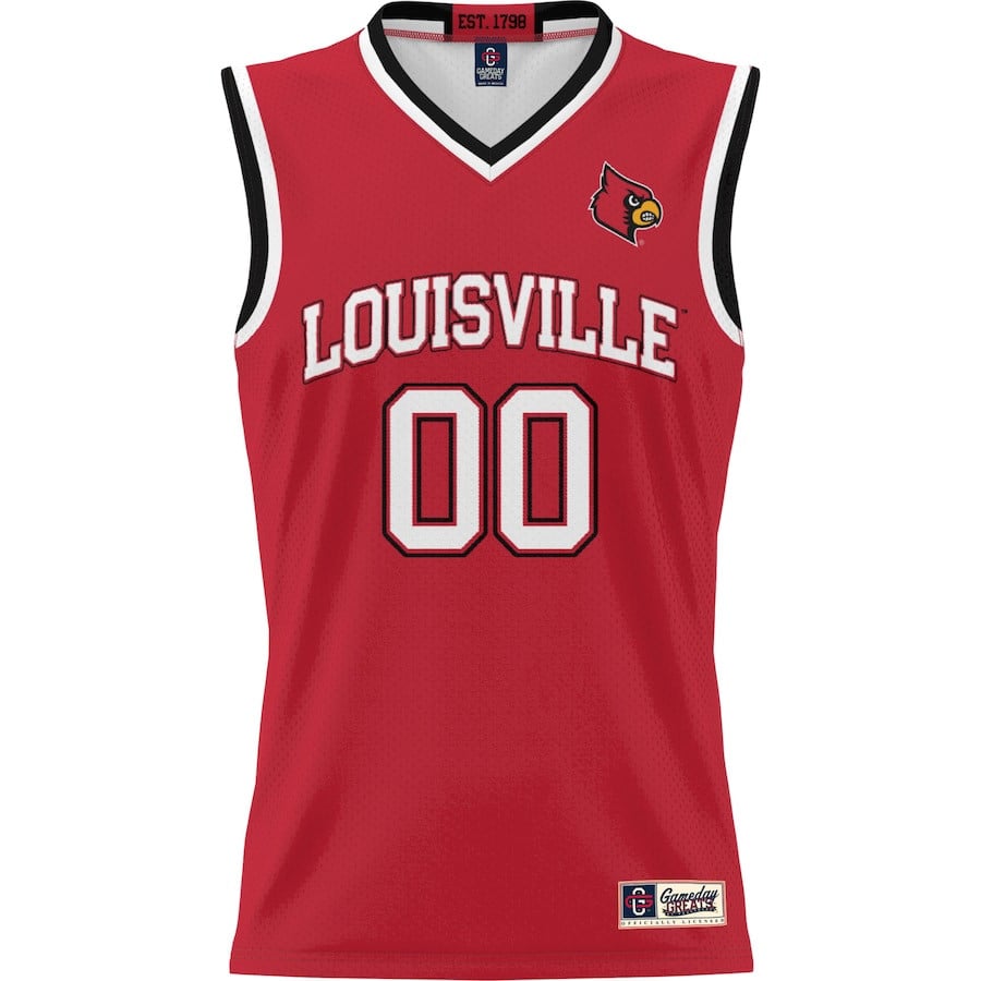 Louisville Cardinals NIL Custom Red NCAA Jersey Men's