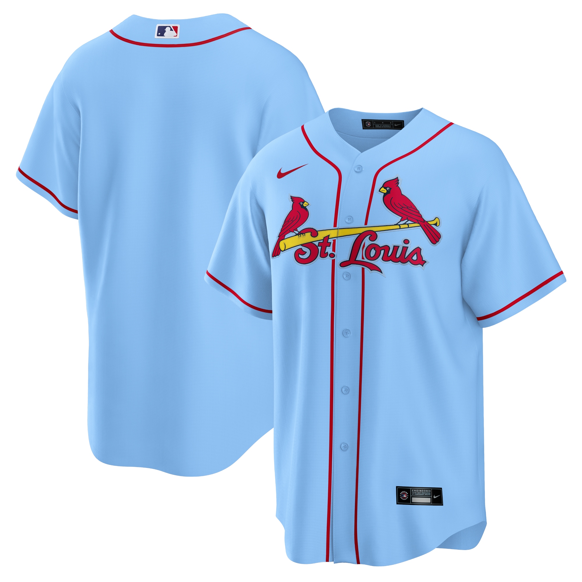 St. Louis Cardinals Light Blue Alternate Team MLB Jersey Men's