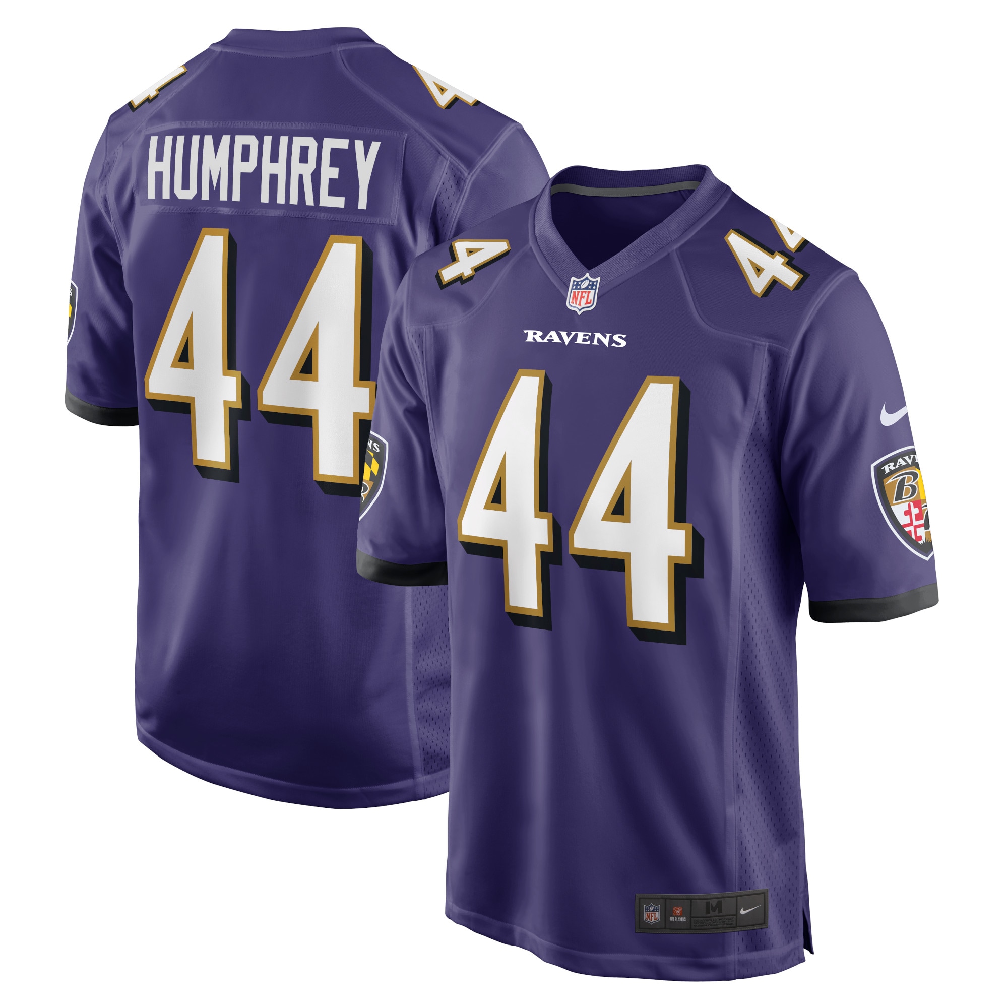 Baltimore Ravens Marlon Humphrey Purple Game Team NFL Jersey Men's