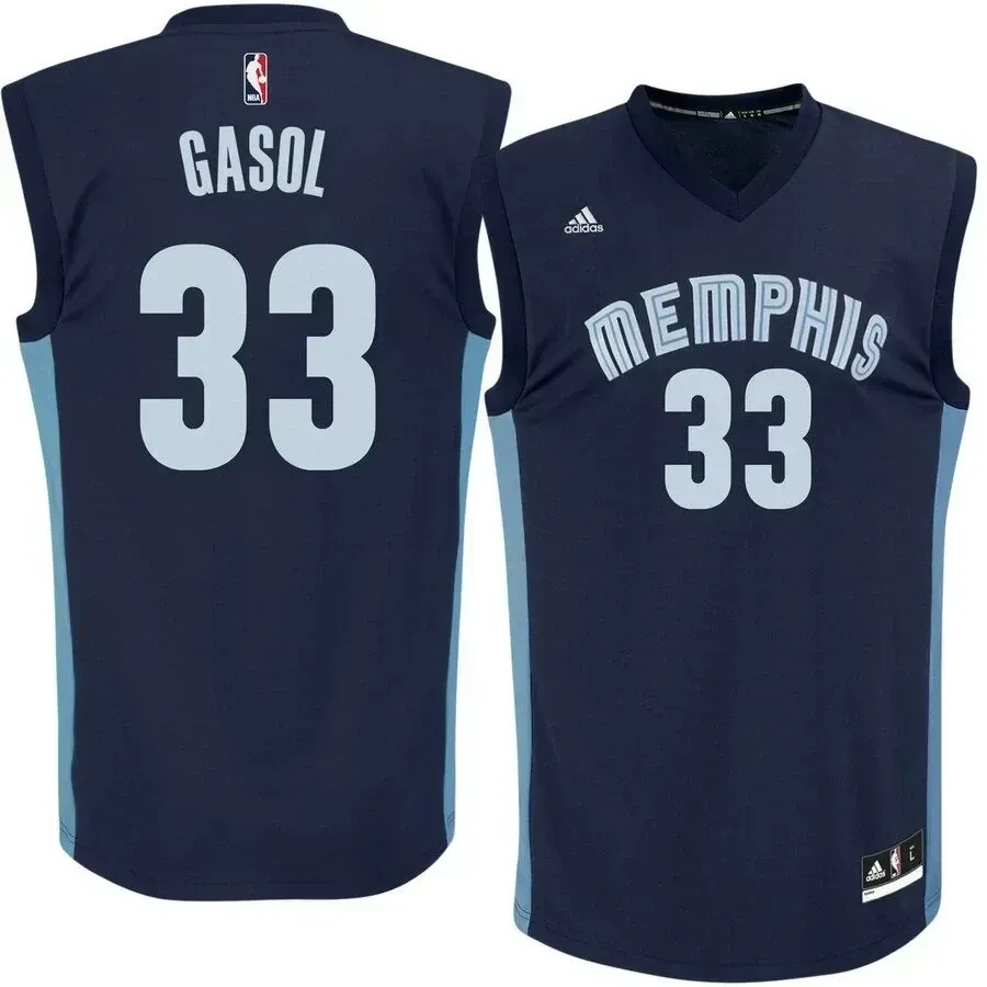 Marc Gasol Memphis Grizzlies Navy Blue NBA Jersey Men's