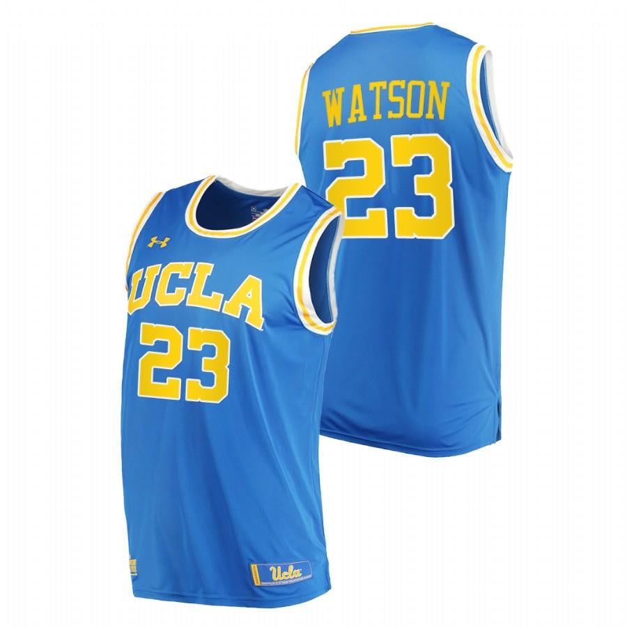 UCLA Bruins Peyton Watson 23 Blue 2022 Draft top prospect NCAA Jersey Men's