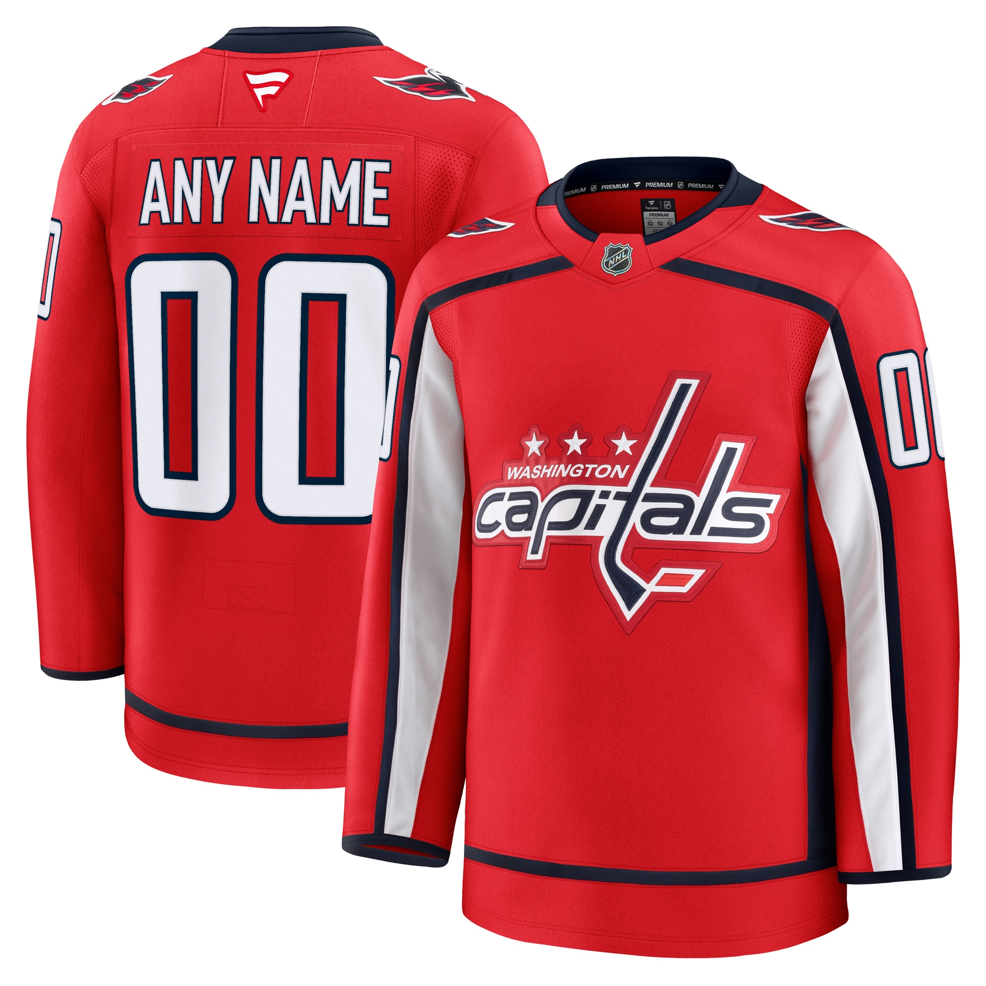 Washington Capitals Red Home Premium Custom NHL Jersey Men's