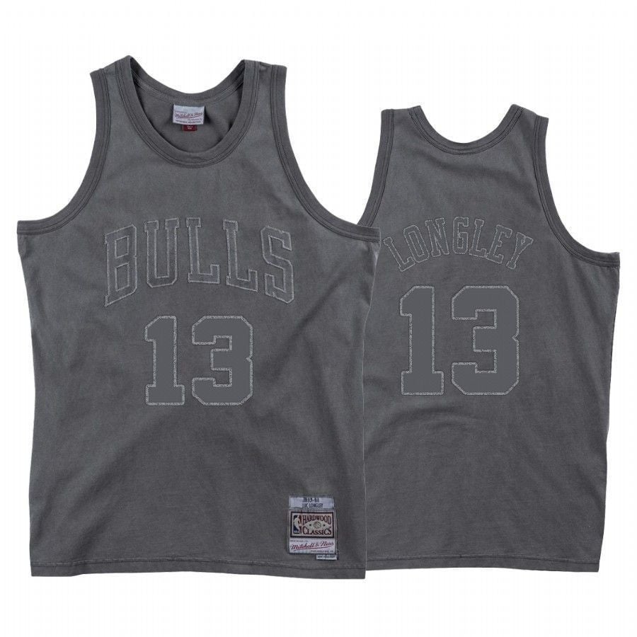 Chicago Bulls Luc Longley 13 Washed Out NBA Jersey Men's