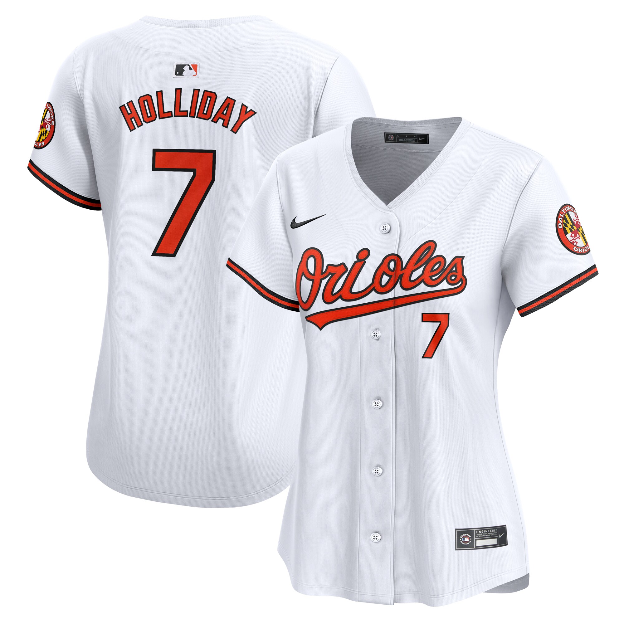 Baltimore Orioles Jackson Holliday White Home Limited Player MLB Jersey Women's