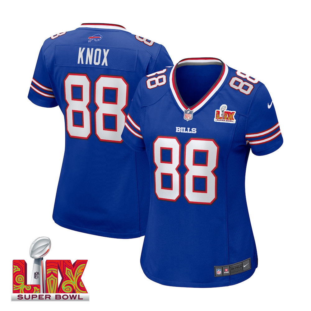 Dawson Knox #88 Buffalo Bills Super Bowl LIX Royal NFL Jersey Women's