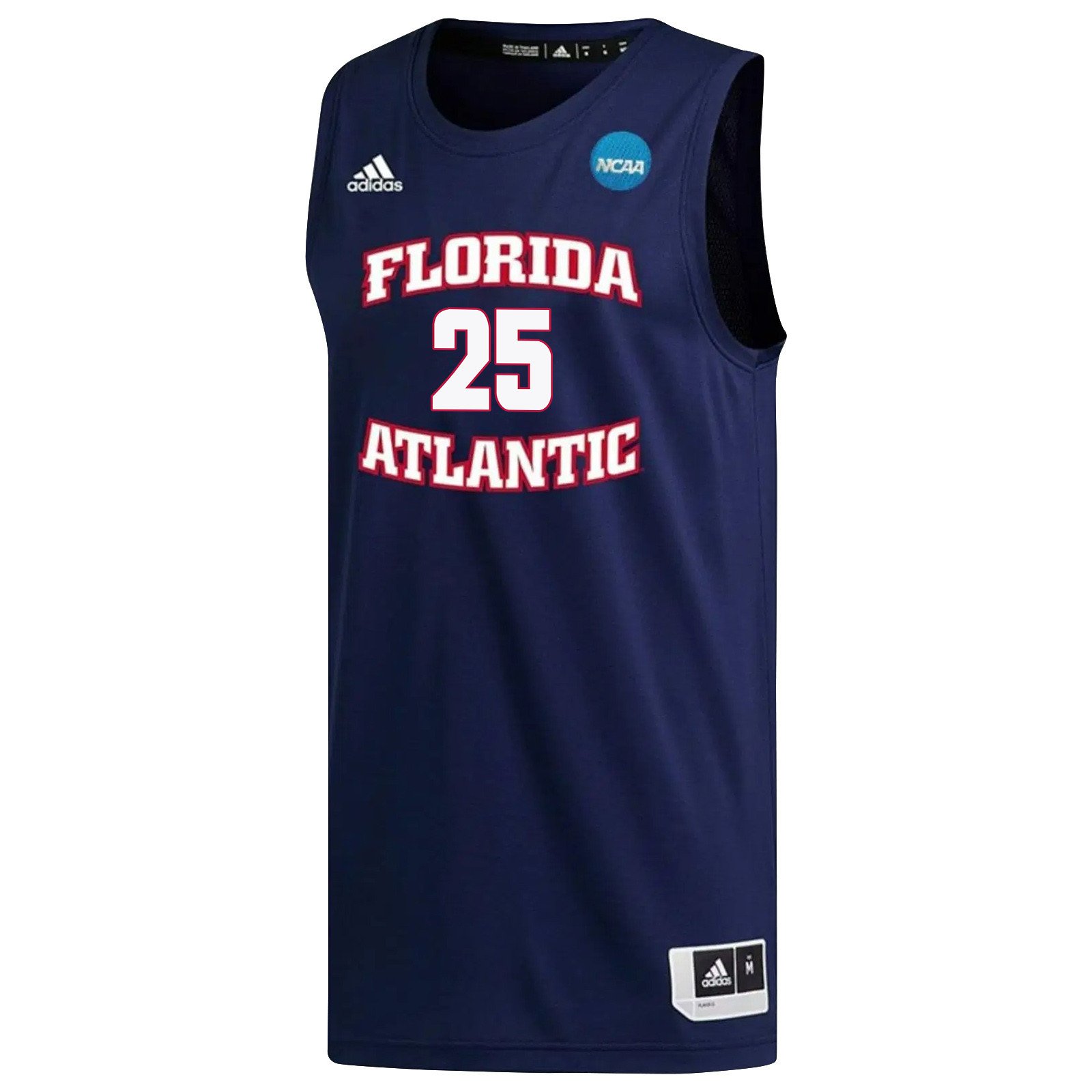 Tre Carroll 25 FAU Owls 2023 March Madness- Navy NCAA Jersey Men's