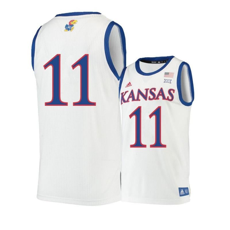 11 Devon Dotson Beige Kansas Jayhawks NCAA Jersey Men's