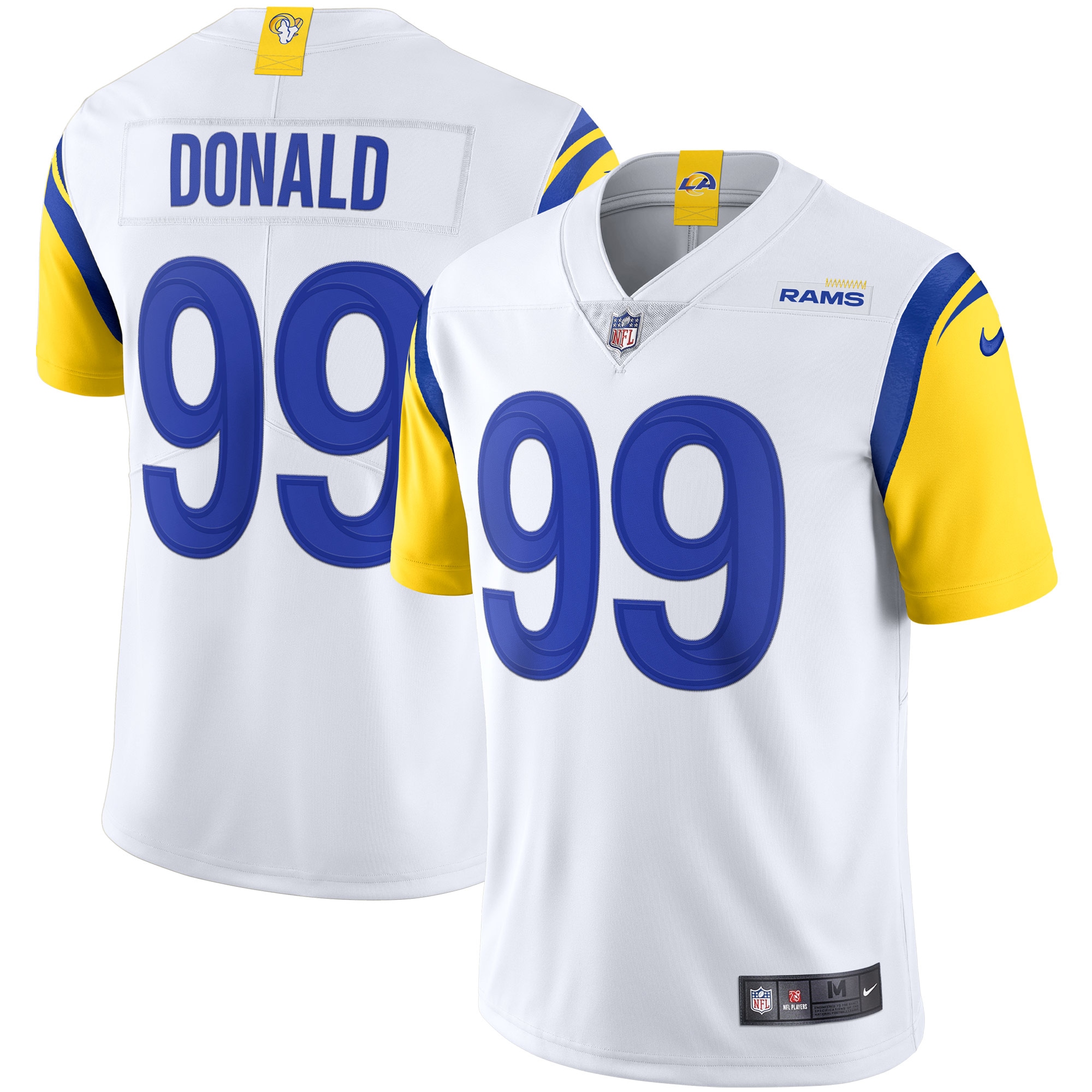Los Angeles Rams Aaron Donald White Alternate Vapor Limited NFL Jersey Men's
