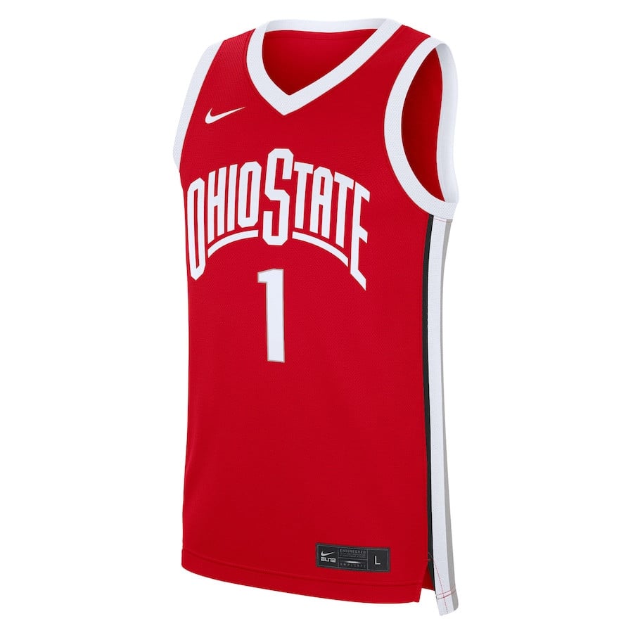 Ohio State Buckeyes Road Scarlet #1 NCAA Jersey Men's