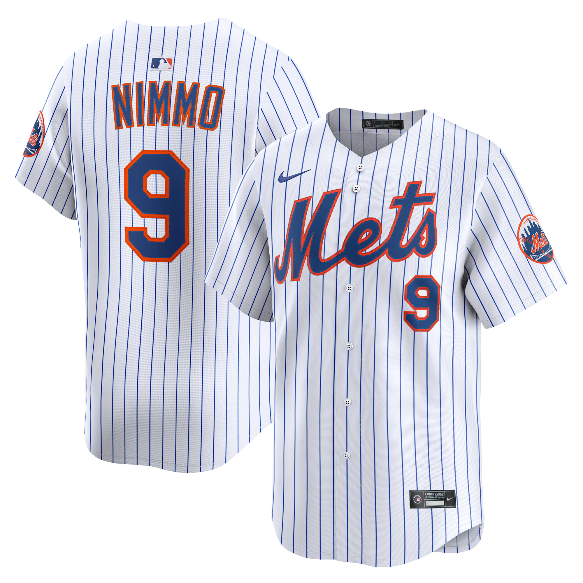 New York Mets Brandon Nimmo White Home Limited Player MLB Jersey Men's