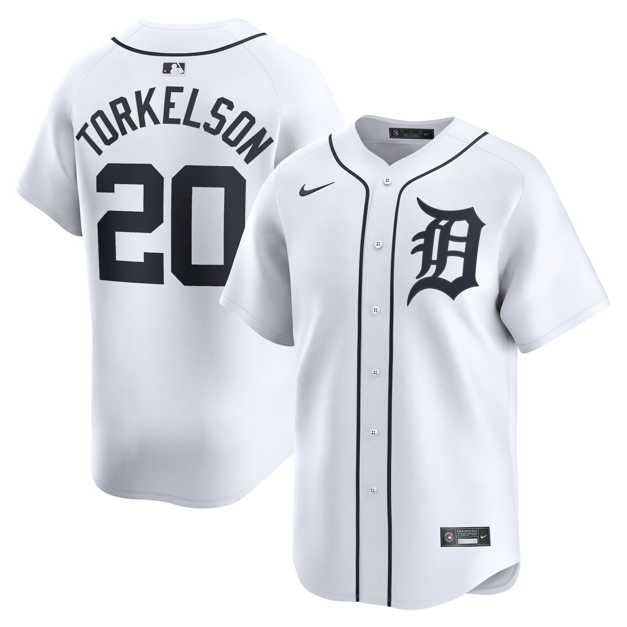 Detroit Tigers Spencer Torkelson White Home Limited Player MLB Jersey Men's