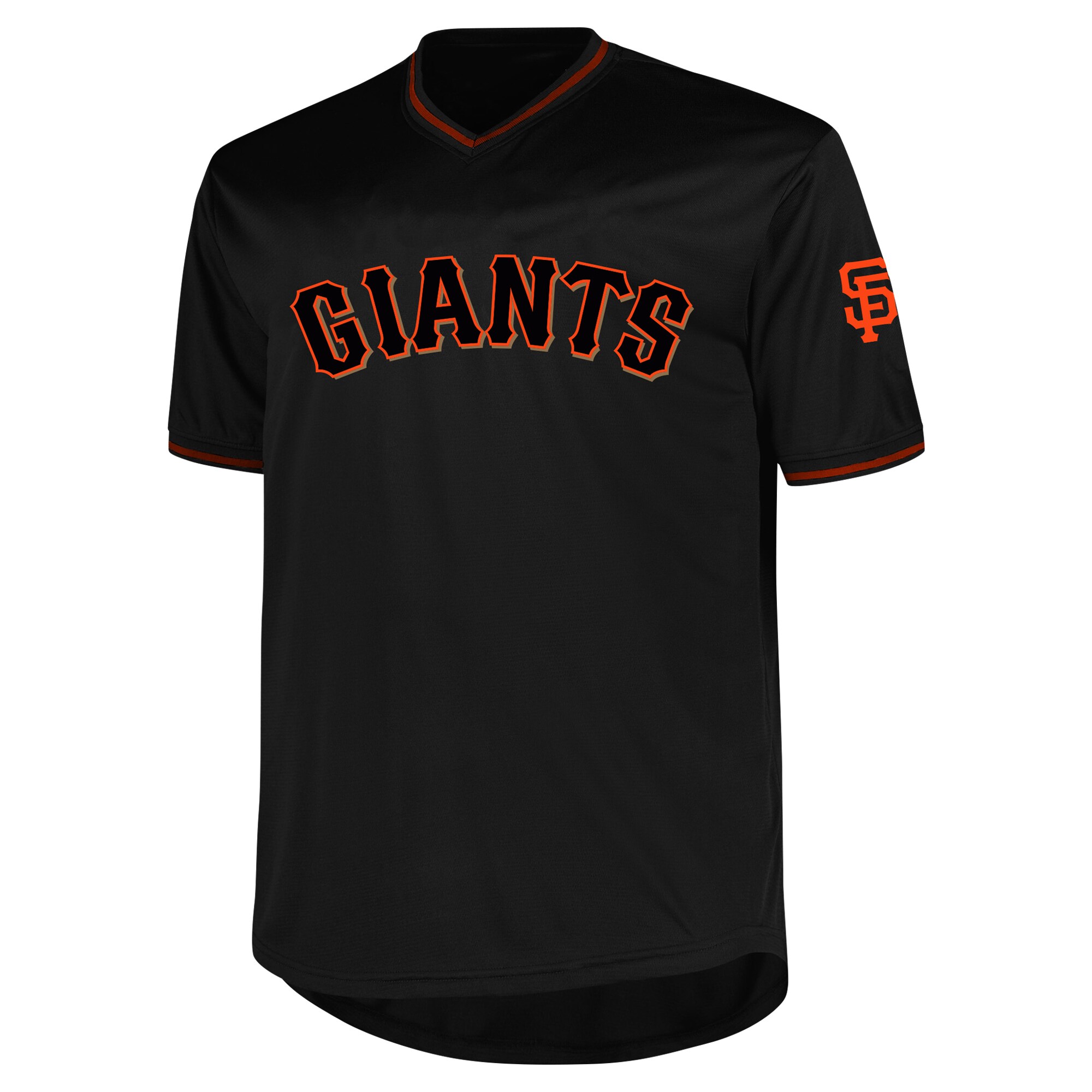 San Francisco Giants Profile Black Big Tall Pop Fashion MLB Jersey Men's