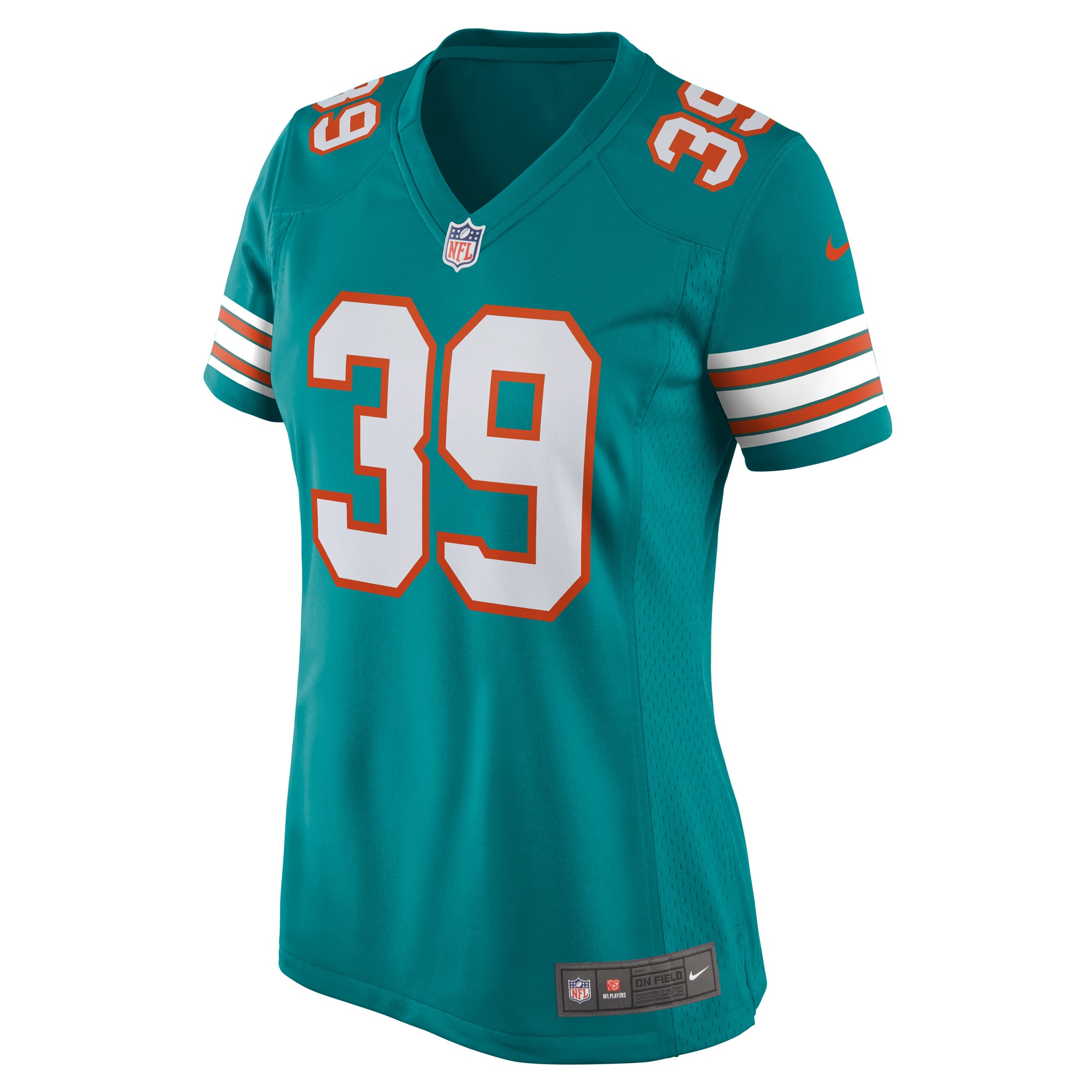 Miami Dolphins Larry Csonka Aqua Retired Player NFL Jersey Women's