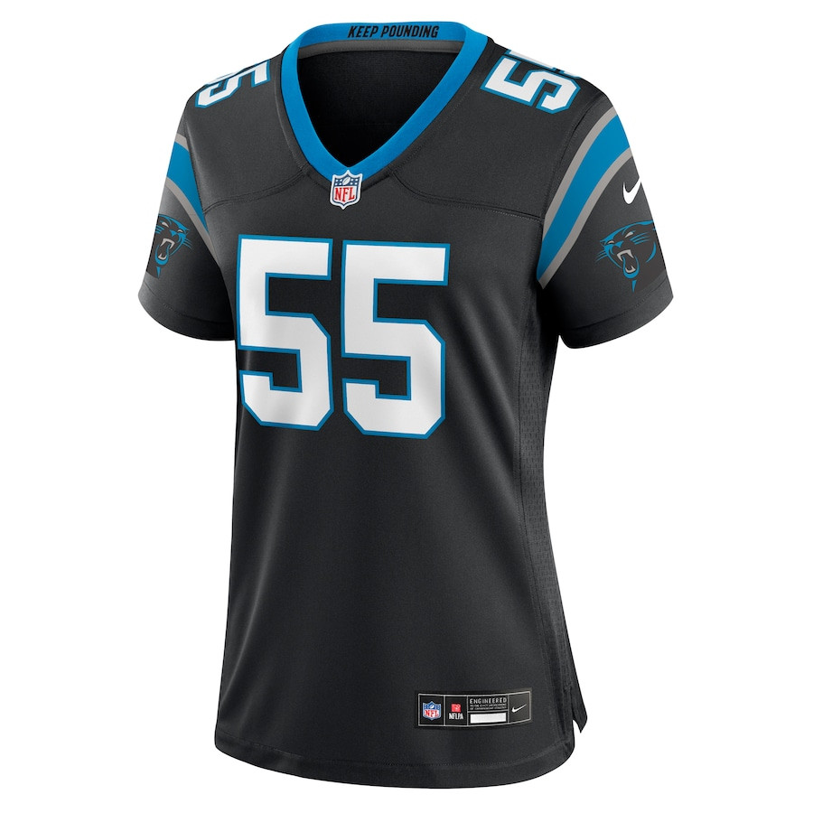 Blake Martinez 55 Carolina Panthers Team Game Black NFL Jersey Women's