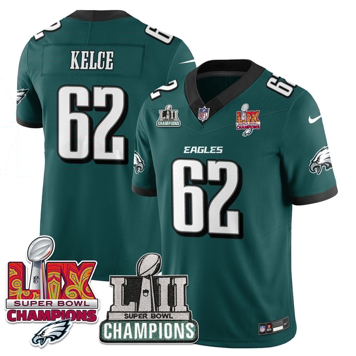 Saquon Barkley 26 Philadelphia Eagles LII-LIX Super Bowl Champions Vapor Limited Midnight Green NFL Jersey Men's