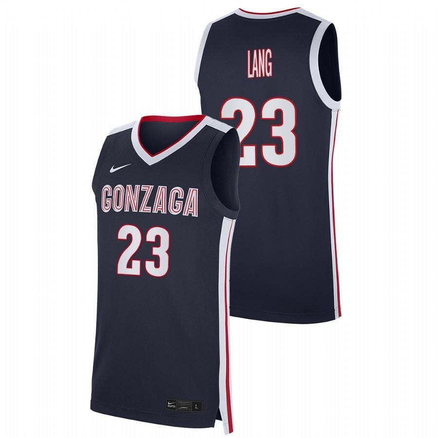 Gonzaga Bulldogs 2023 23 Navy Matthew Lang College NCAA Jersey Men's