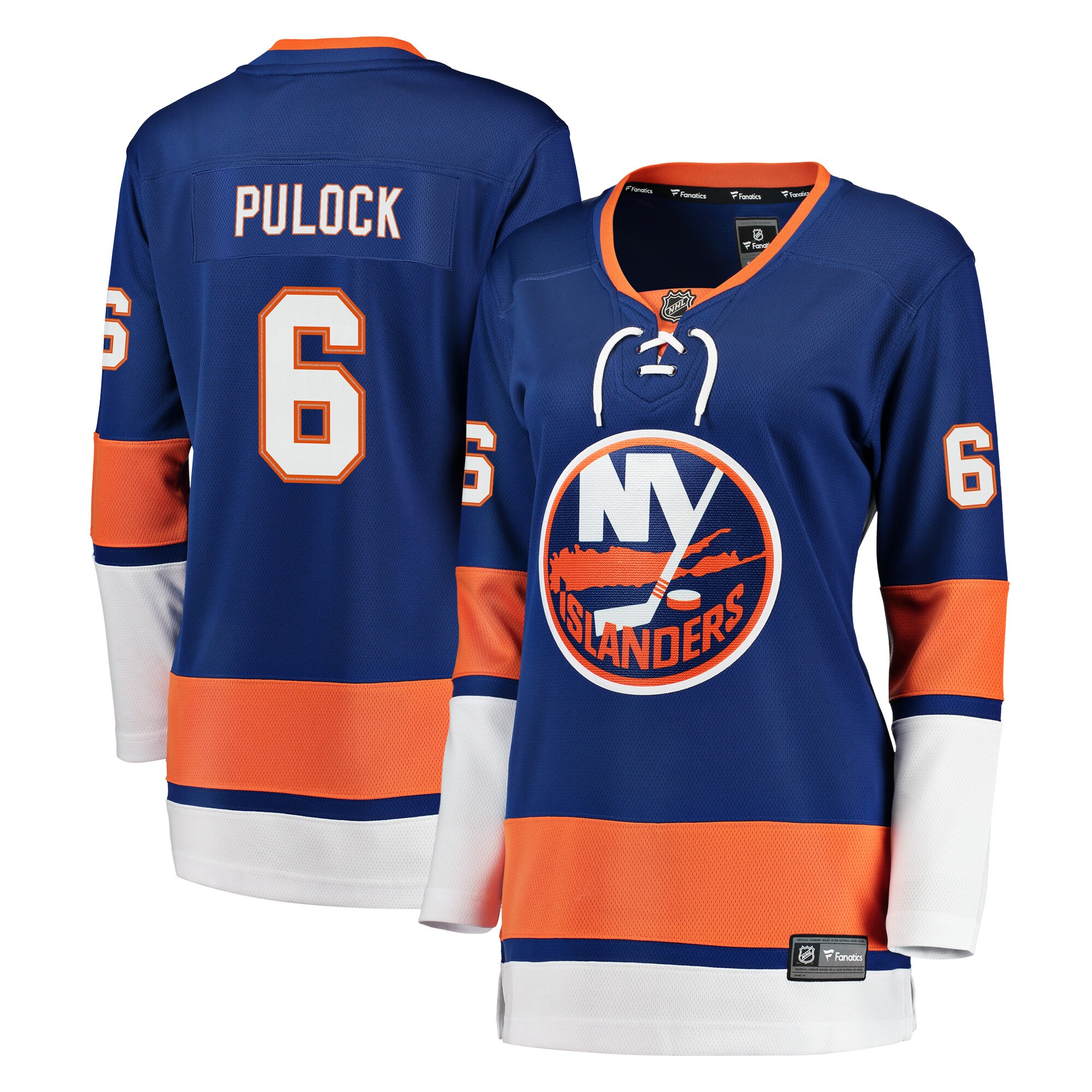 New York Islanders Ryan Pulock Royal Breakaway Player NHL Jersey Women's