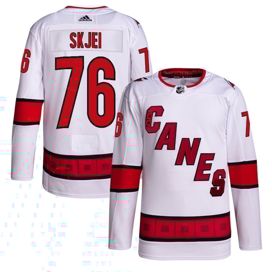 Brady Skjei 76 Carolina Hurricanes Away Primegreen White NHL Jersey Men's