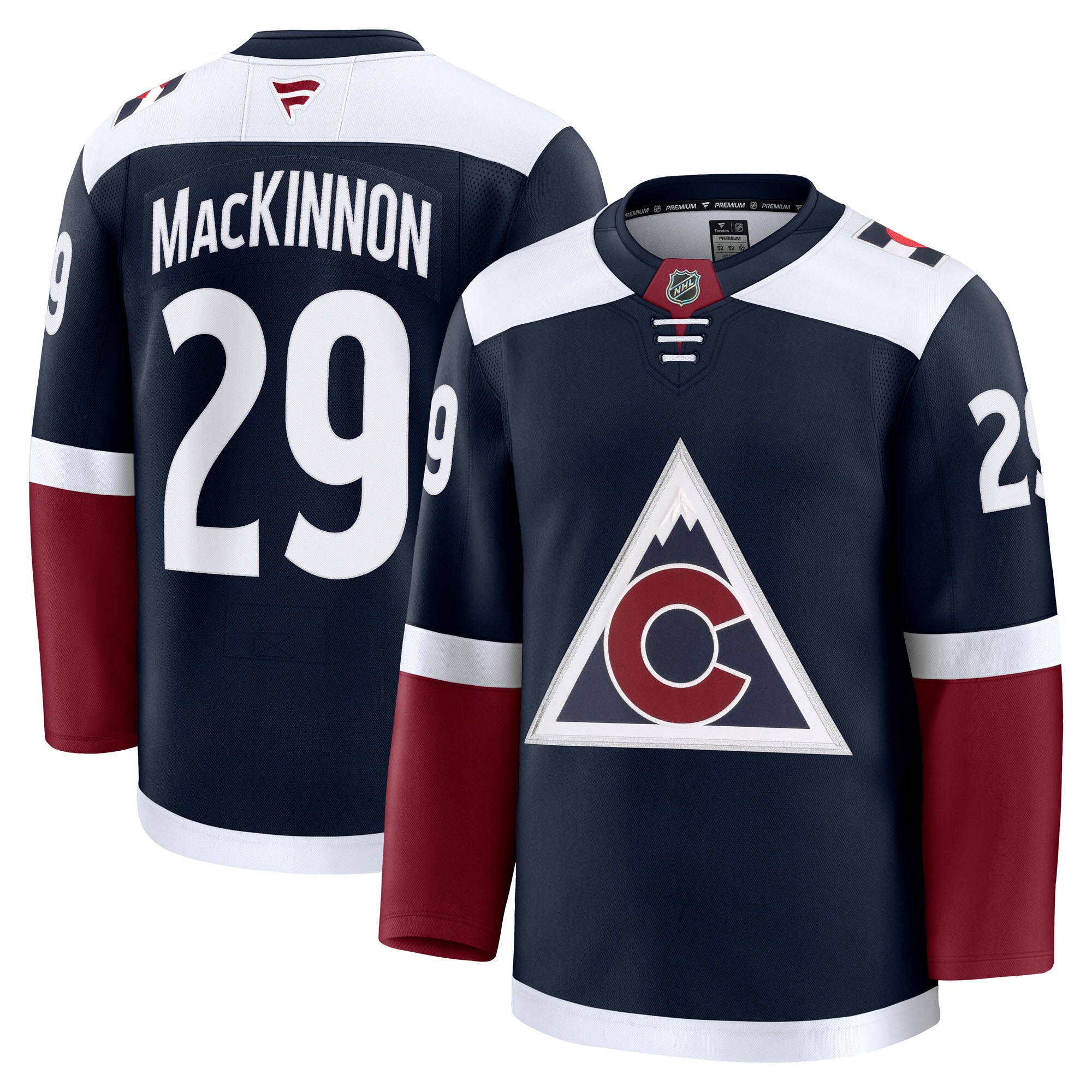 Colorado Avalanche Nathan MacKinnon Navy Alternate Premium NHL Jersey Men's