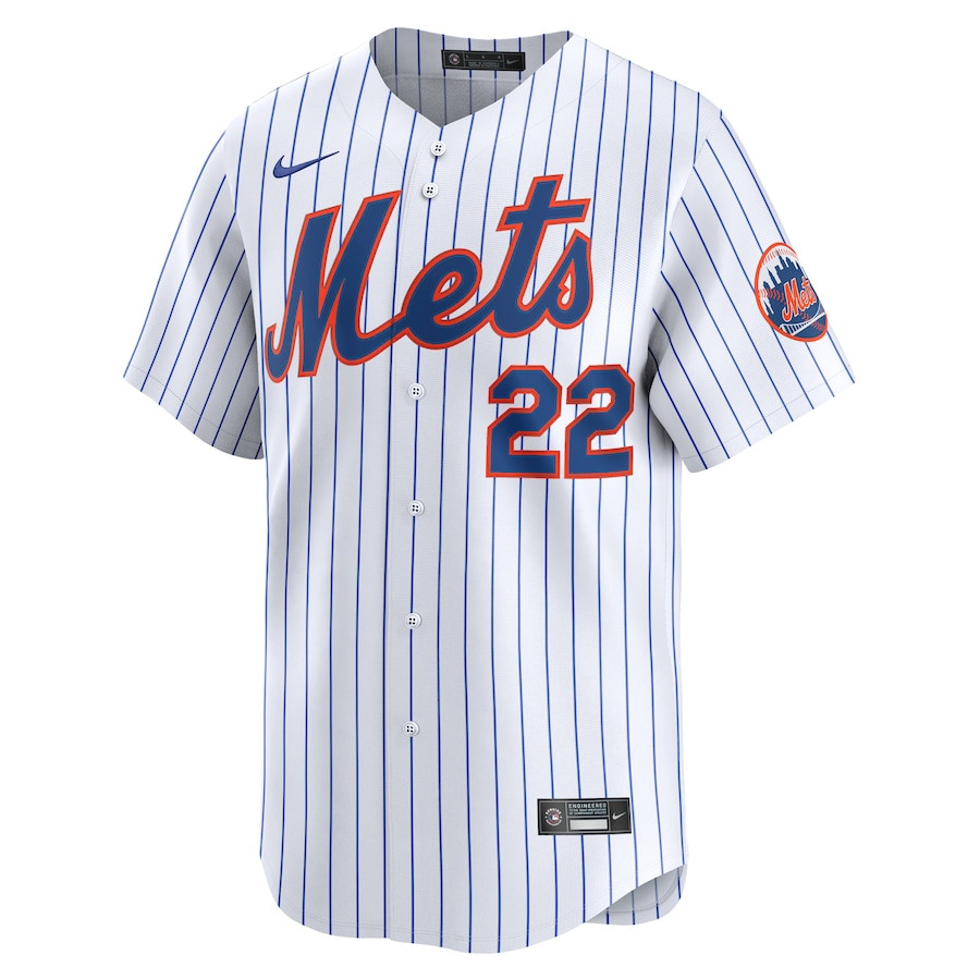 Juan Soto 22 New York Mets Home Limited Player White MLB Jersey Men's