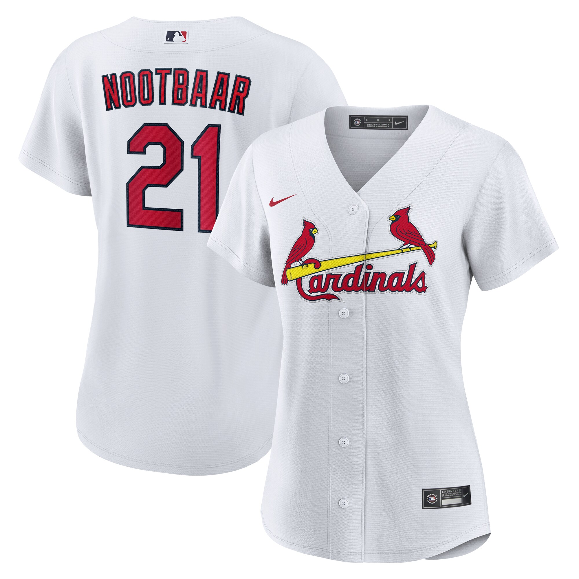 St. Louis Cardinals Lars Nootbaar White Home MLB Jersey Women's
