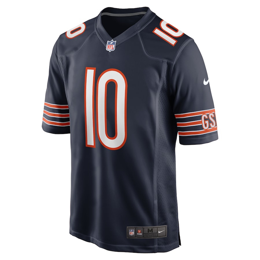 Tyler Scott 10 Chicago Bears Game Navy NFL Jersey Men's