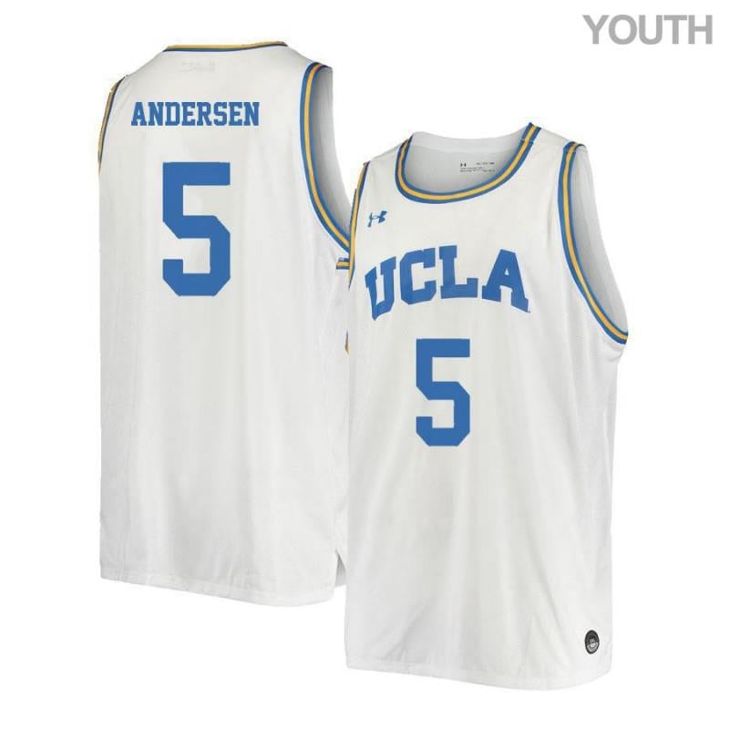 5 Jerime Anderse White Retro Elite UCLA Bruins NCAA Jersey Youth