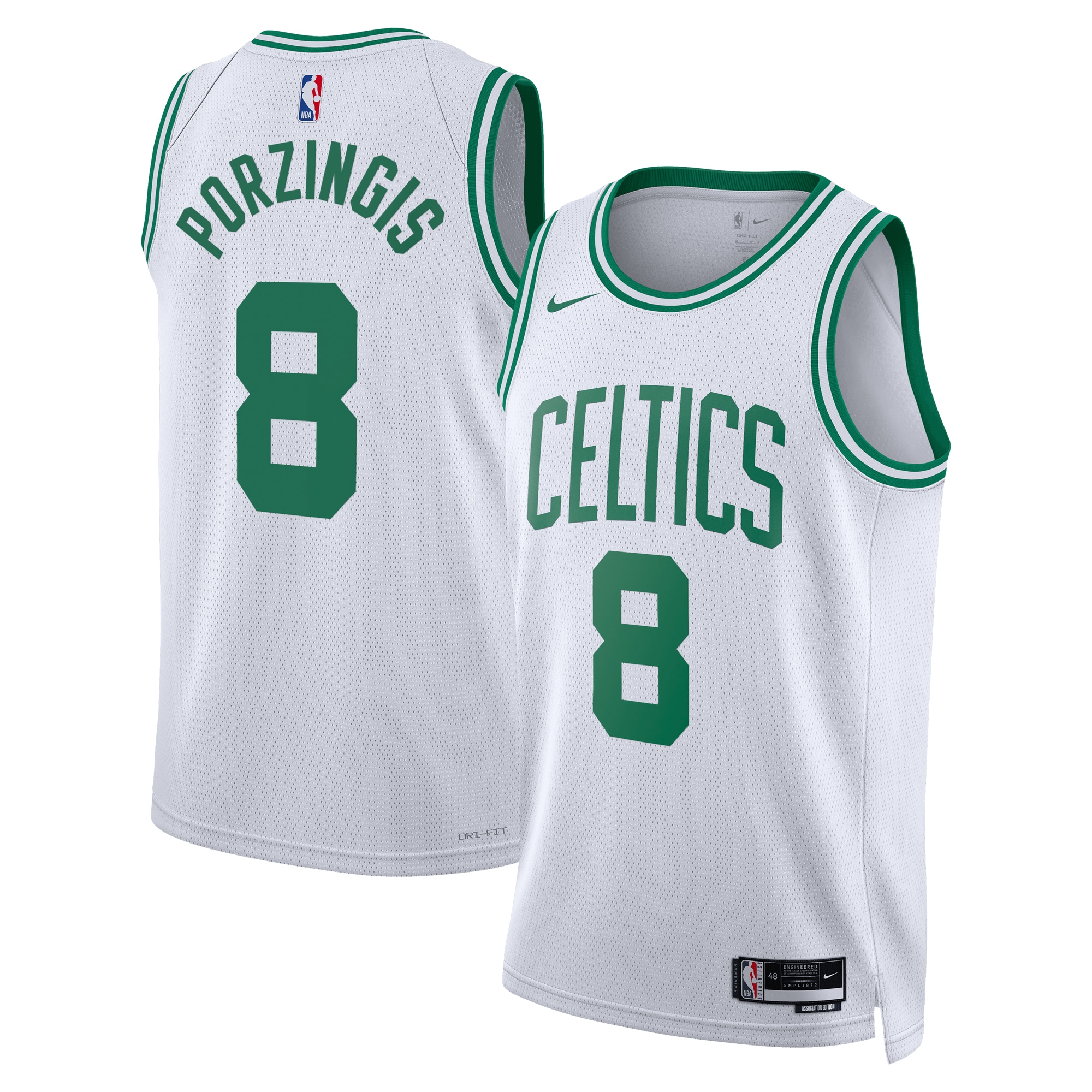 Boston Celtics Association Edition Swingman White Kristaps Porzingi Unisex NBA Jersey Unisex
