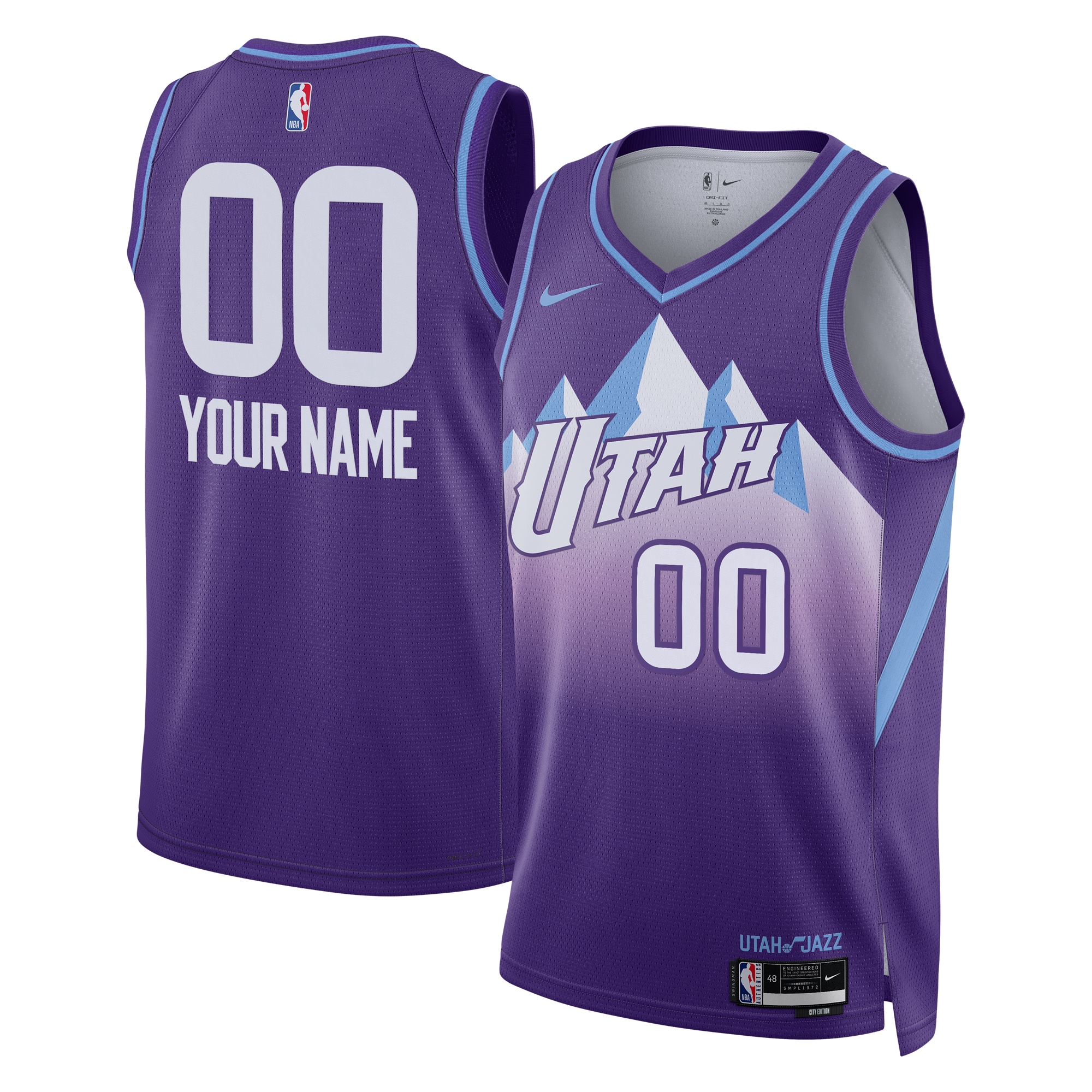 Utah Jazz City Edition Swingman 2024 Custom Unisex NBA Jersey Unisex