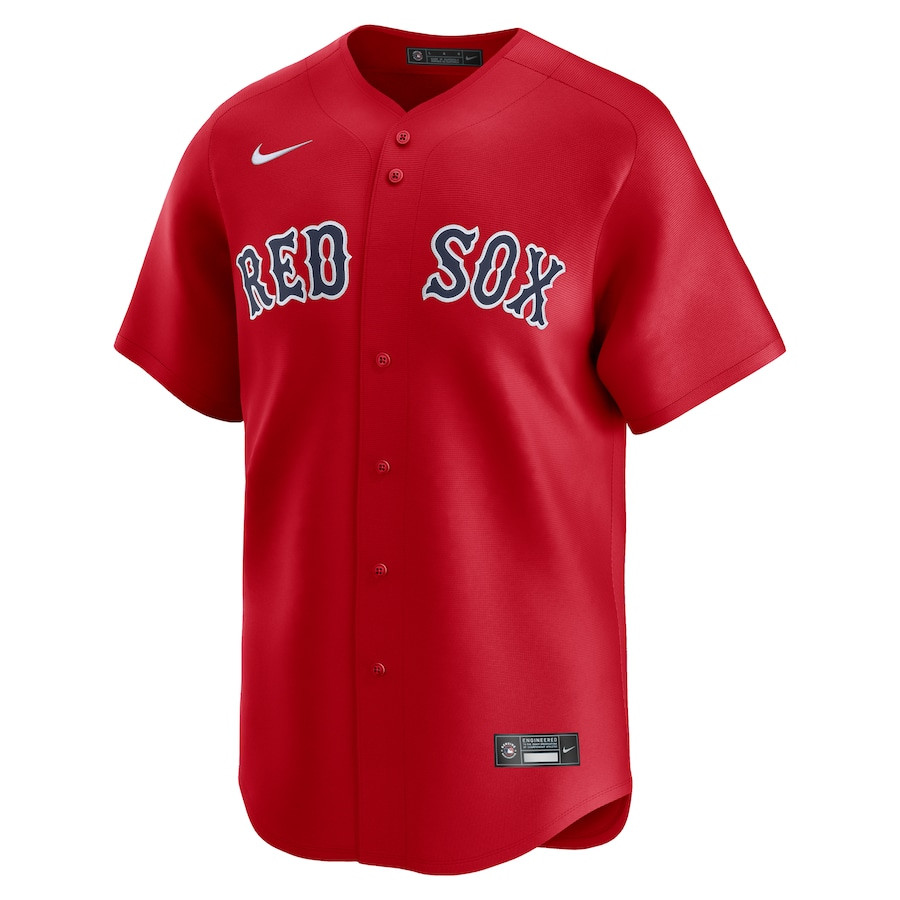 Boston Red Sox Alternate Limited Custom Red MLB Jersey Men's