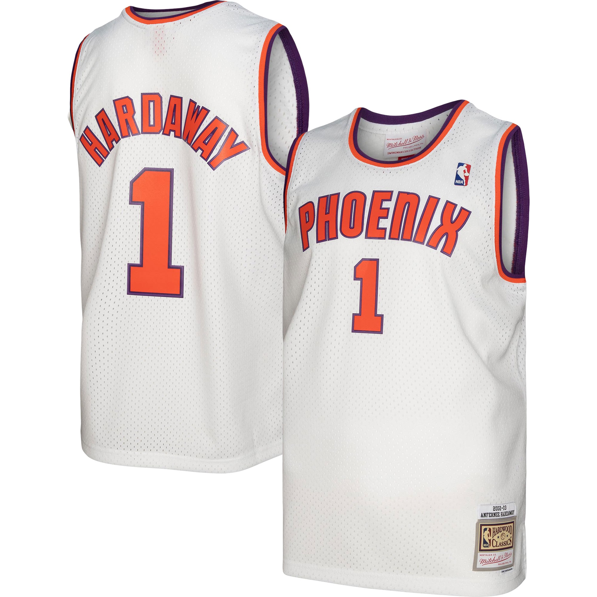 Mitchell Ness Penny Hardawa White Phoenix Suns 2002/03 Hardwood Classics Swingman NBA Jersey Men's