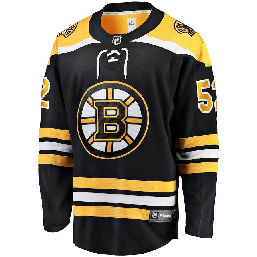 Andrew Peeke 52 Boston Bruins Home Breakaway Black NHL Jersey Men's