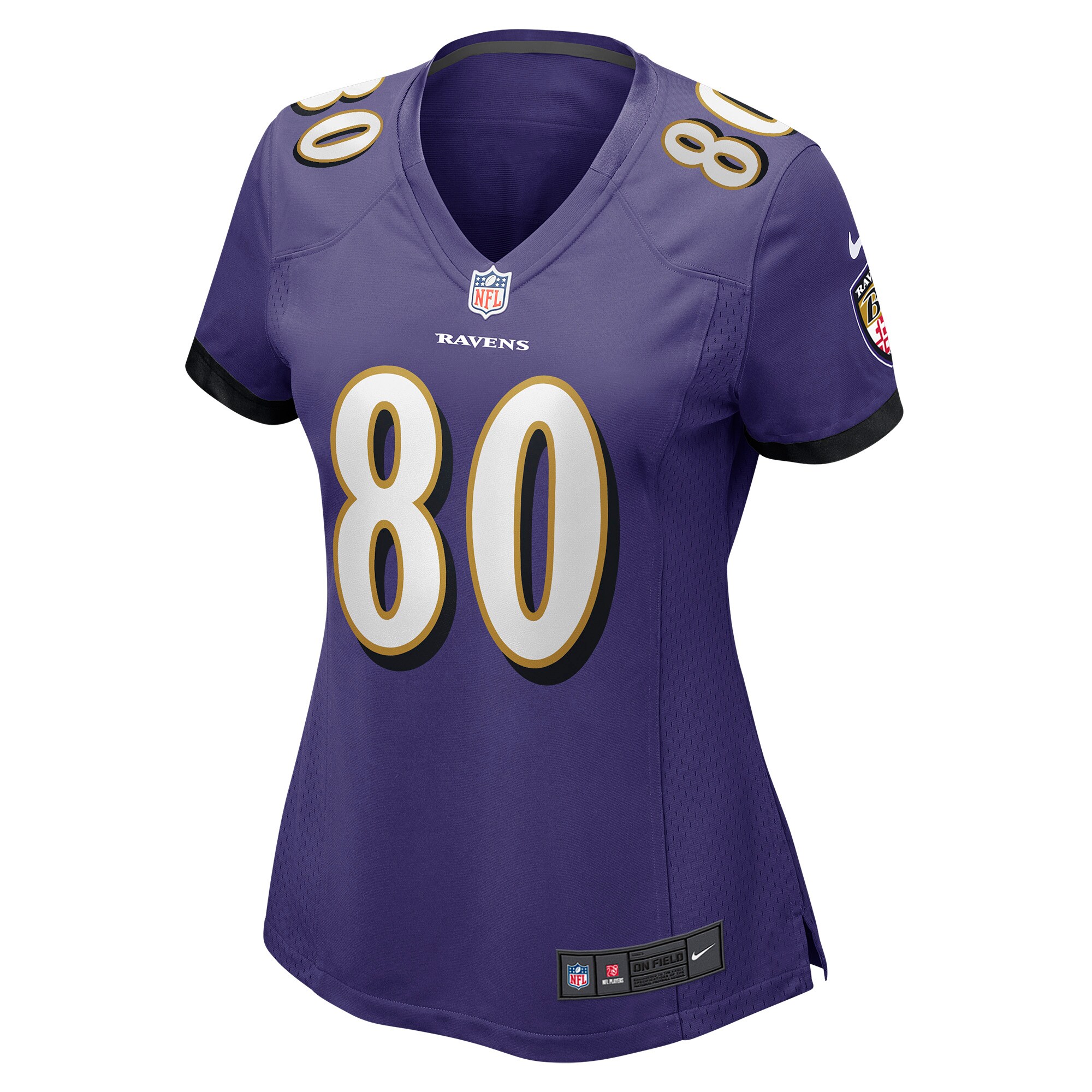 Baltimore Ravens Isaiah Likely Purple Player Game NFL Jersey Women's