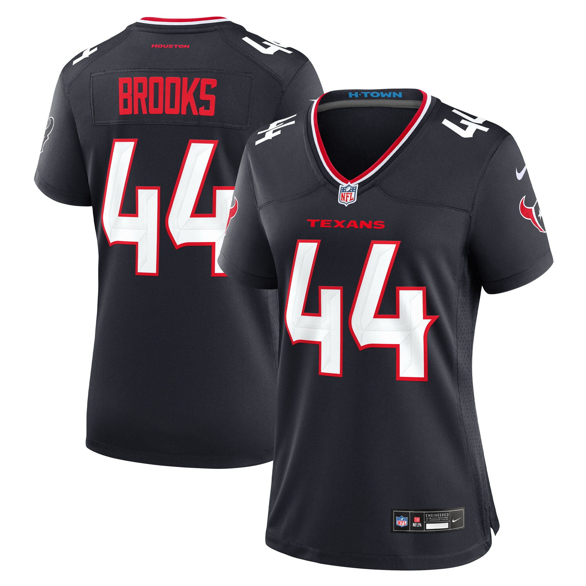 Houston Texans British Brooks Navy Team Game NFL Jersey Women's