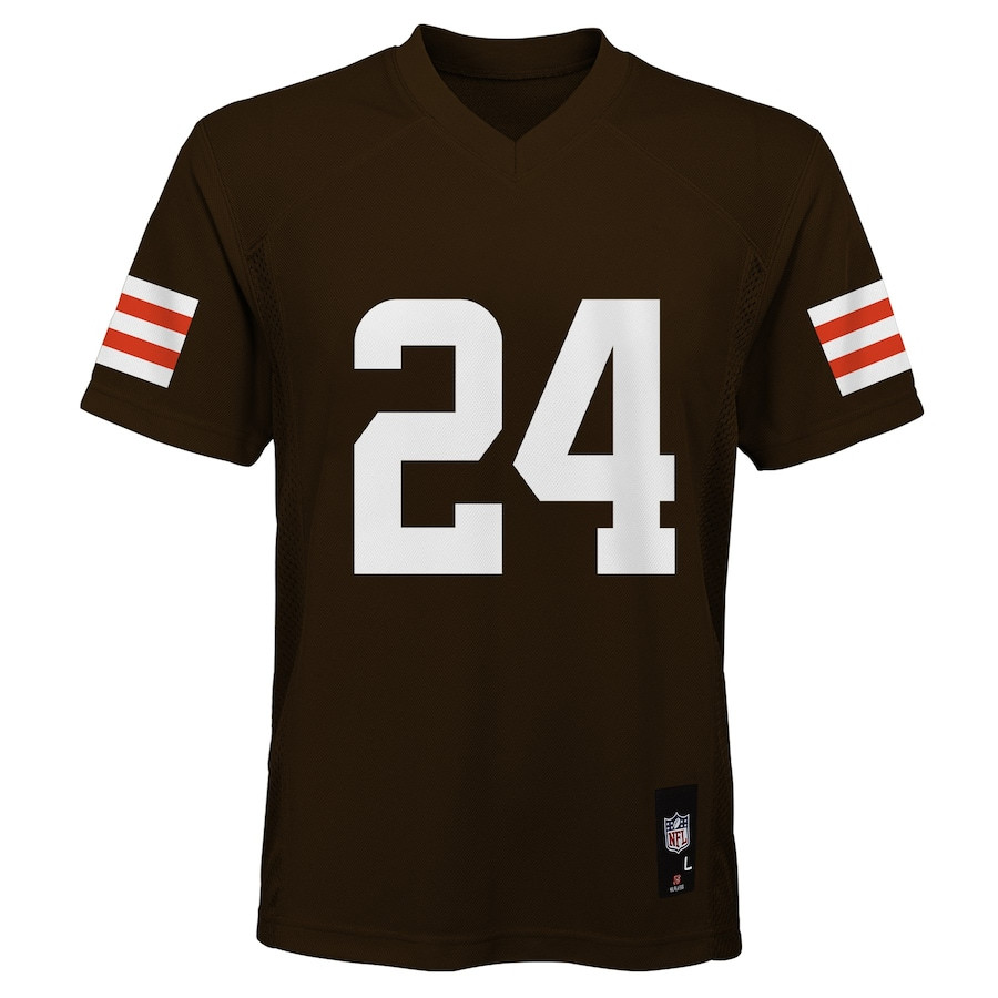 Nick Chubb 24 Cleveland Browns Brown NFL Jersey Youth